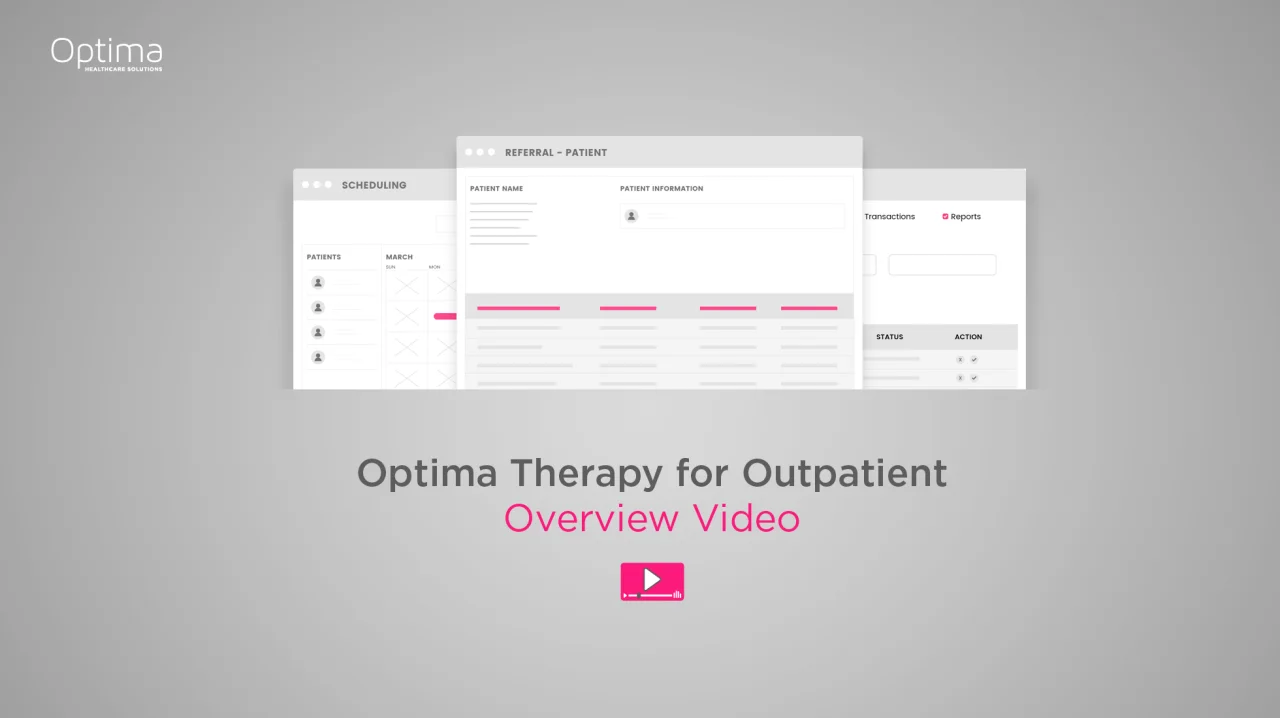 Optima Therapy for Clinics: EMR & Billing Software Overview Video