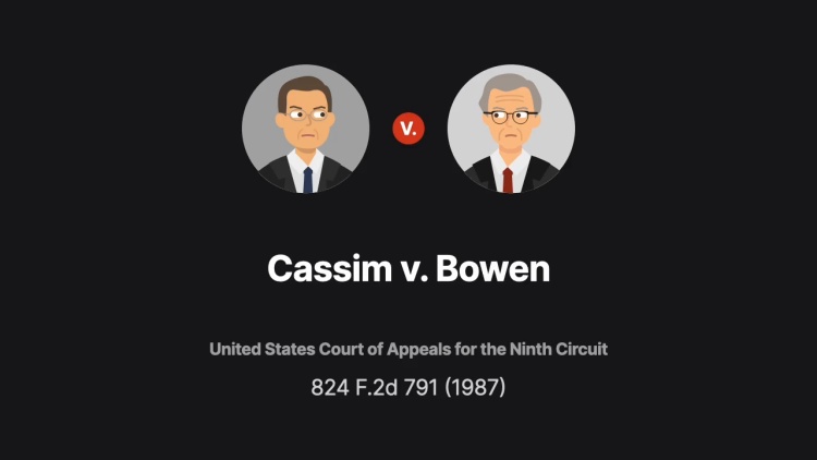 Cassim v. Bowen