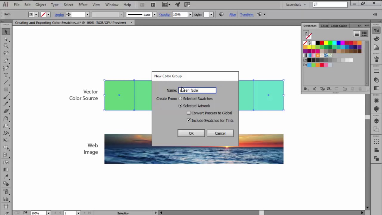 set custom default swatches adobe illustrator osx