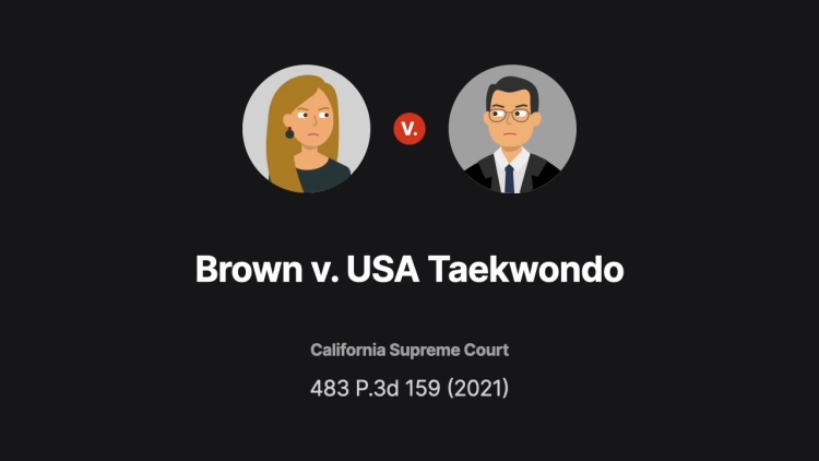 Brown v. USA Taekwondo