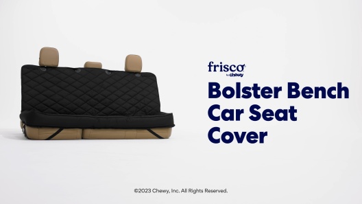 FRISCO Bolster Bench Car Seat Cover, X-Large, Black 