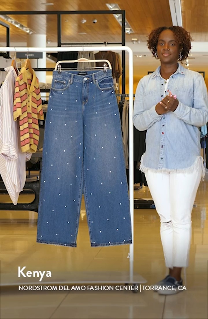 PURPLE BRAND/Twisted Baggy ジーンズ PURPLE BRAND Twisted Coated Baggy Wide Leg Jeans | Nordstromrack