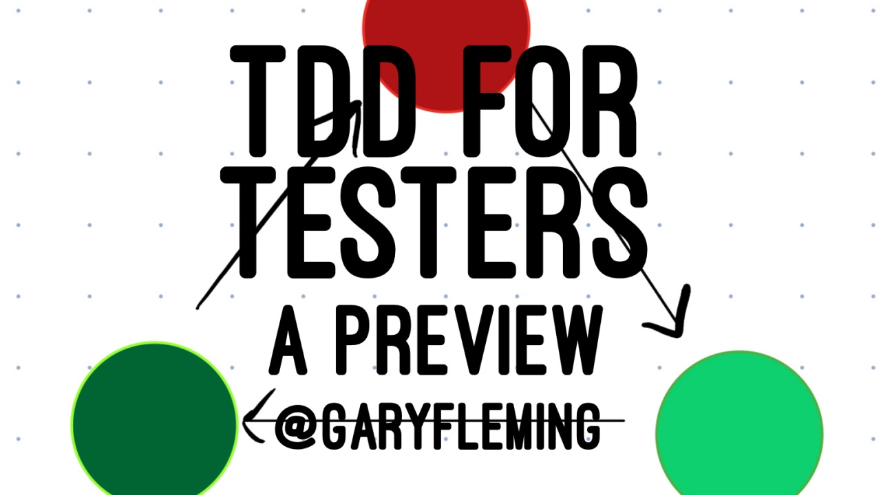 TDD for Testers with Gary Fleming image