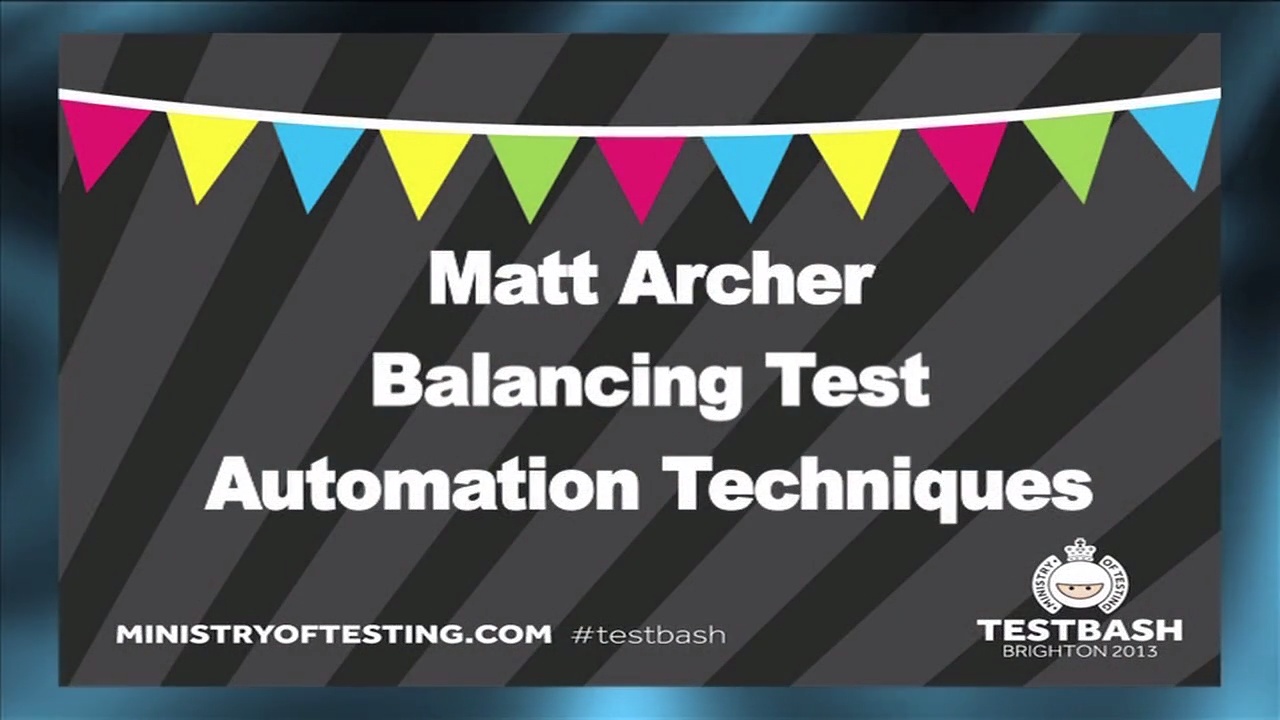 Balancing Test Automation Techniques - Matt Archer image