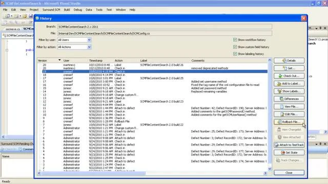 Surround SCMs Visual Studio Integration | Perforce