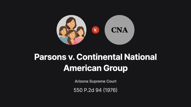 Parsons v. Continental National American Group
