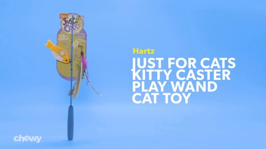 HARTZ Just for Cats Kitty Caster Cat Wand Toy with Catnip, Color