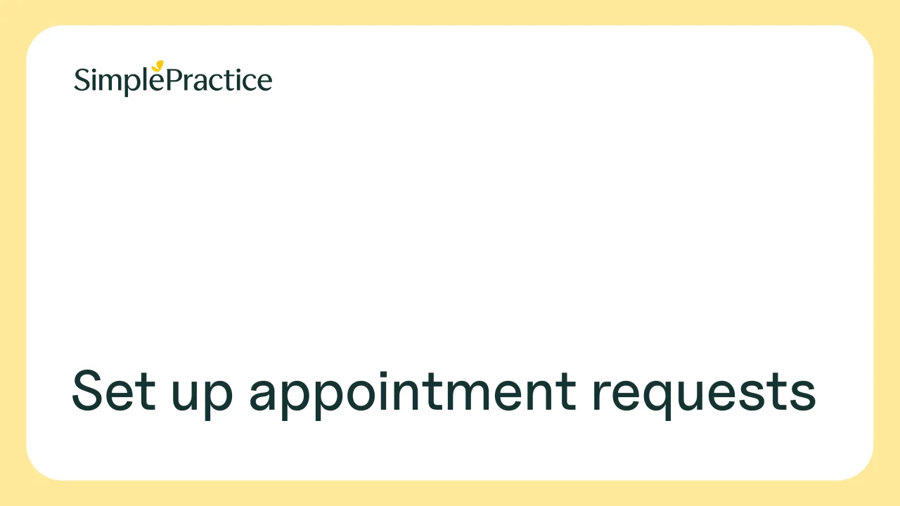 Managing your Availability – SimplePractice Support