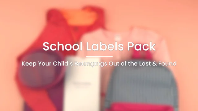 Custom School Supply Labels