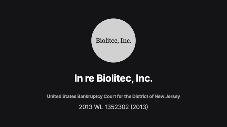 In re Biolitec, Inc.