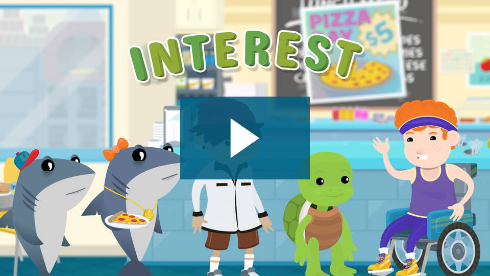 Video thumbnail for Borrowing Money with a play button over the top.