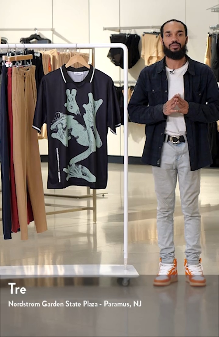 Amphibian Graphic Collared T-Shirt