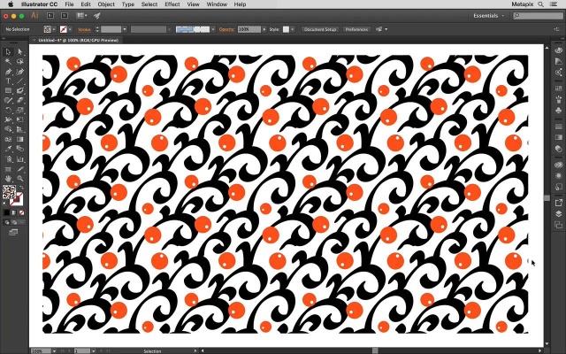 Estampa com Blob Brush no Illustrator