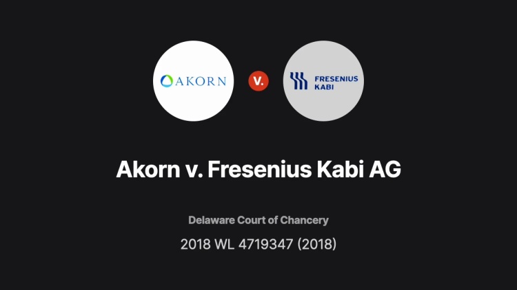 Akorn, Inc. v. Fresenius Kabi AG