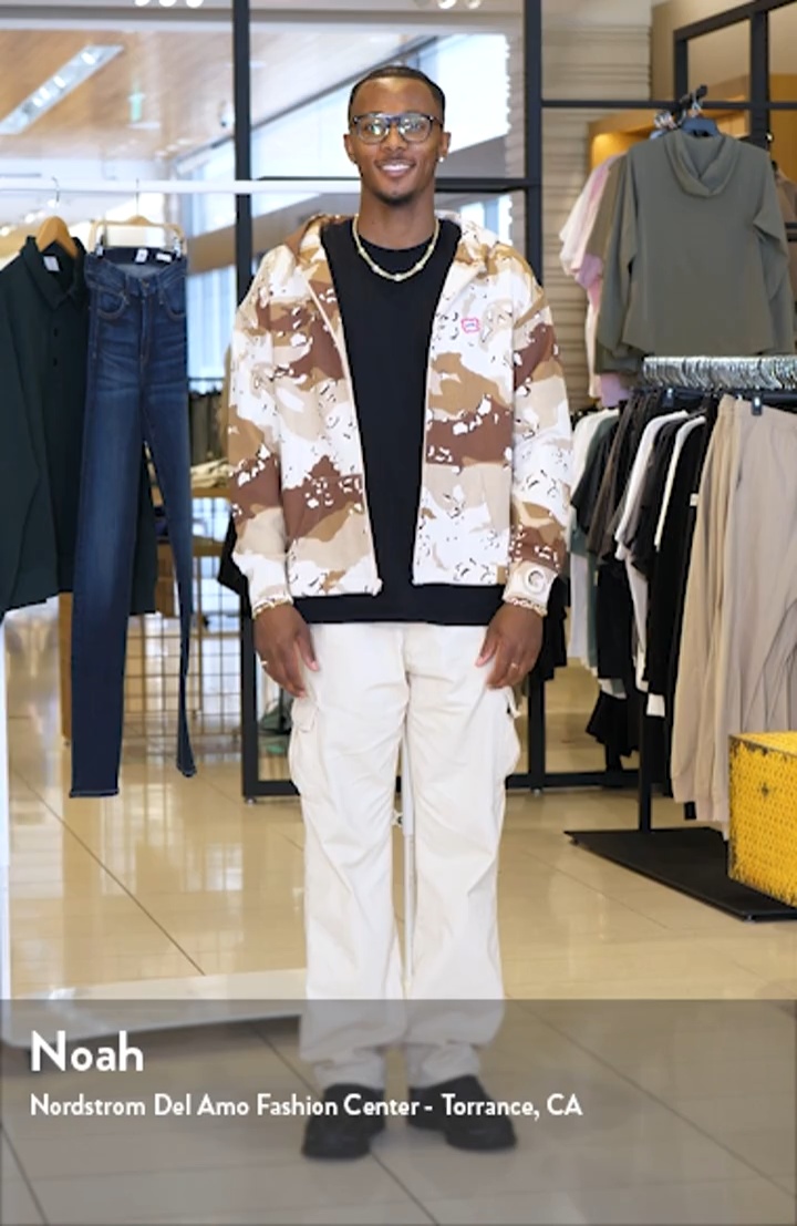 ICECREAM Shift Camo Crop French Terry Zip Hoodie | Nordstromrack