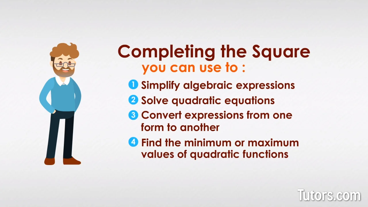 Completing The Square - GCSE Maths - Steps & Examples