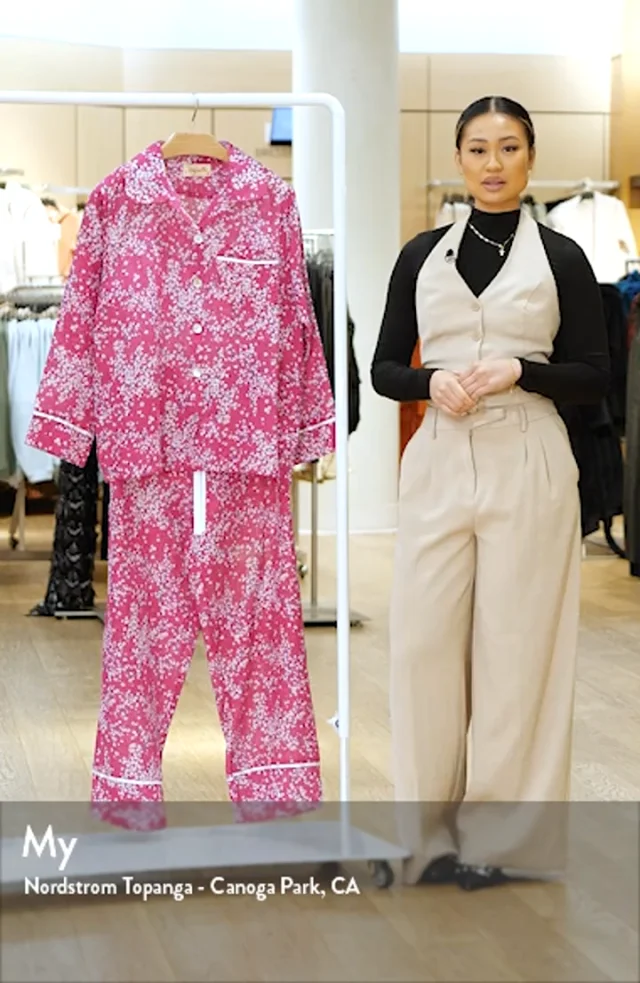 Papinelle Cheri Blossom Cotton & Silk Pajamas