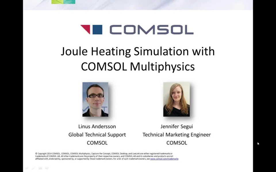 Overview of Simulating Joule Heating with COMSOL Software