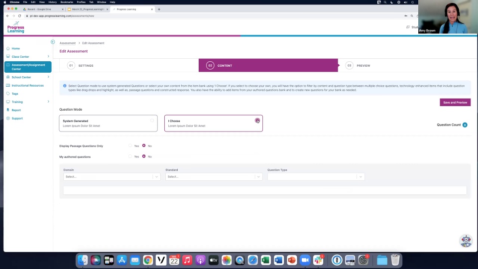 Screenshot from Introducing Progress Learning with Amy Brown video
