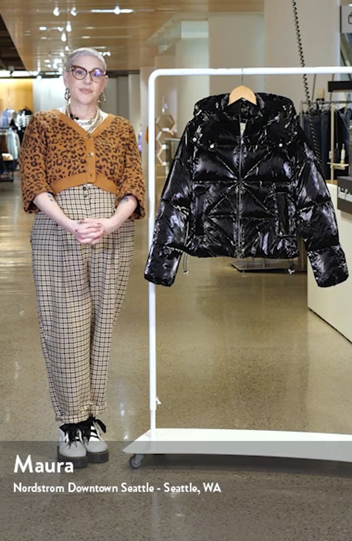 Sam Edelman Shiny Crop Puffer Jacket | Nordstrom