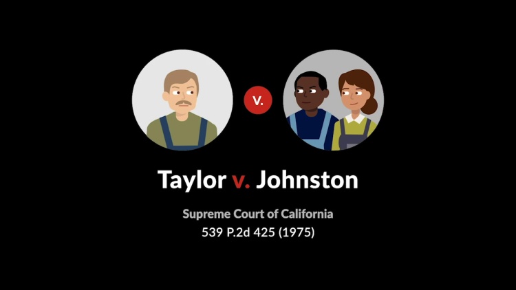 Taylor v. Johnston