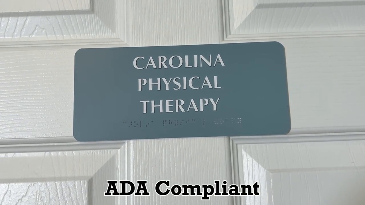Custom 4x9 ADA Braille Room Number Signs SB-0286
