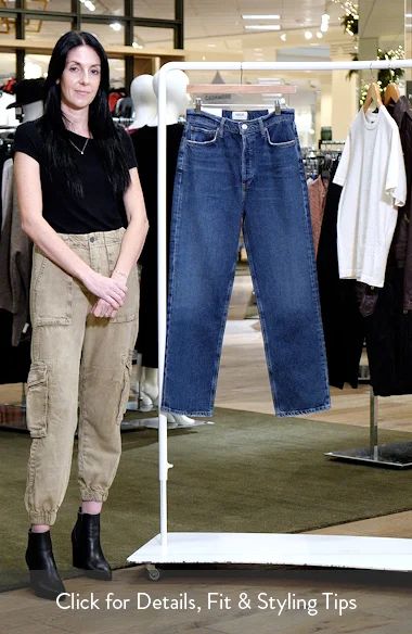 AGOLDE '90s Pinch Waist High Waist Crop Straight Leg Jeans