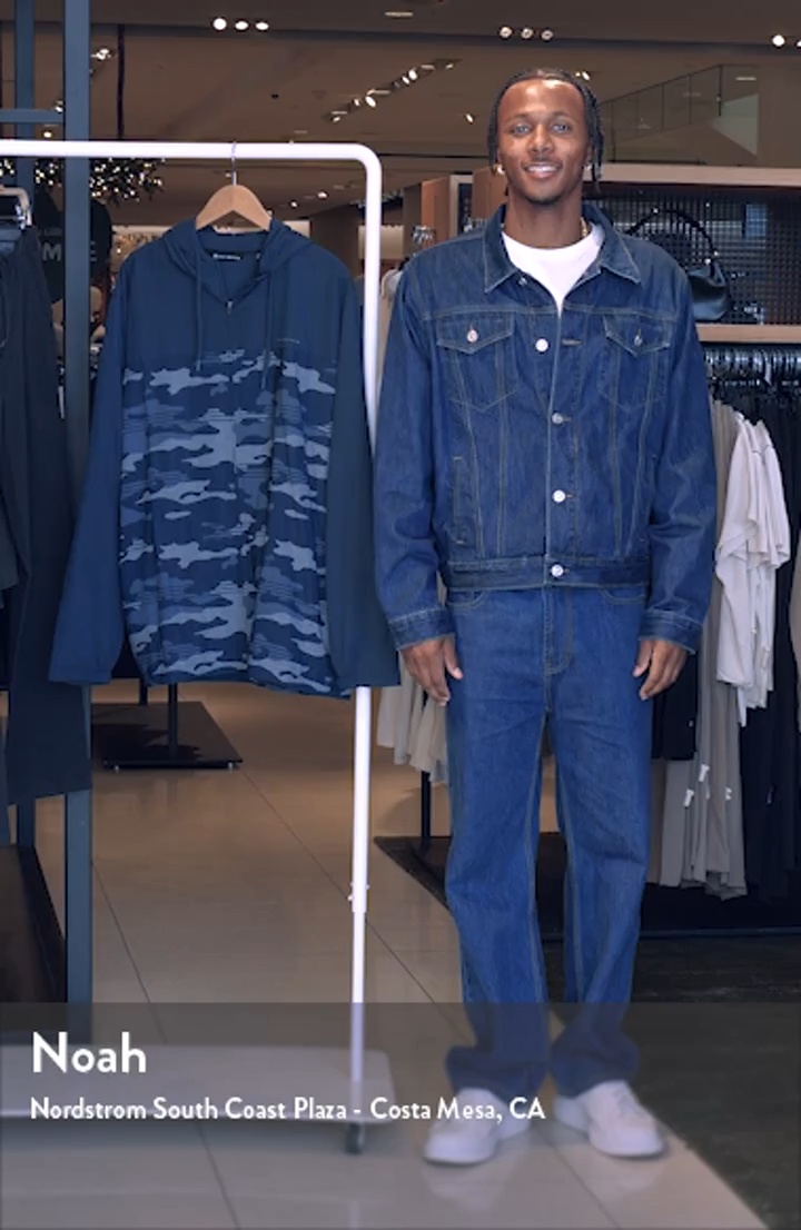 TRAVIS MATHEW ネイビー パームツリー柄 ワンピース　新品タグ付き TravisMathew Camo Zip Hoodie | Nordstrom