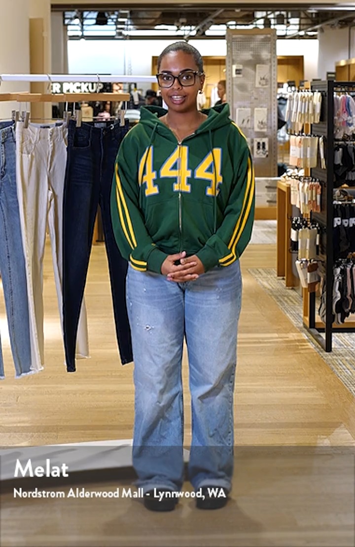THE MAYFAIR GROUP 444 Zip-Up Graphic Hoodie | Nordstrom