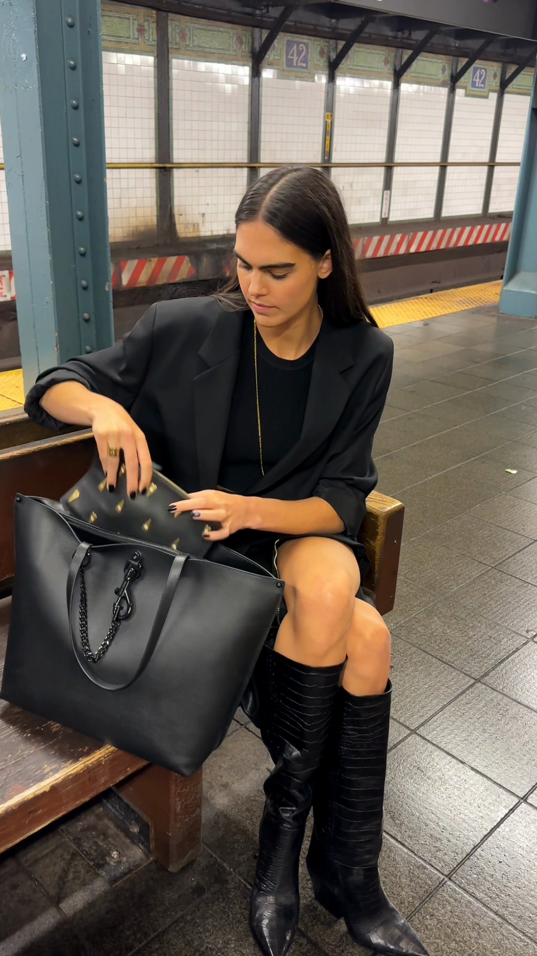 Large Megan Leather Tote