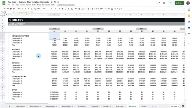 account management template excel