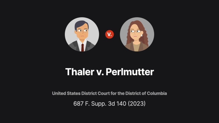 Thaler v. Perlmutter