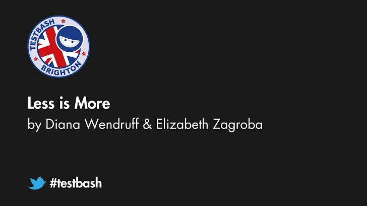 Less Is More - Diana Wendruff & Elizabeth Zagroba