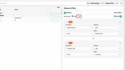 Create an advanced filter