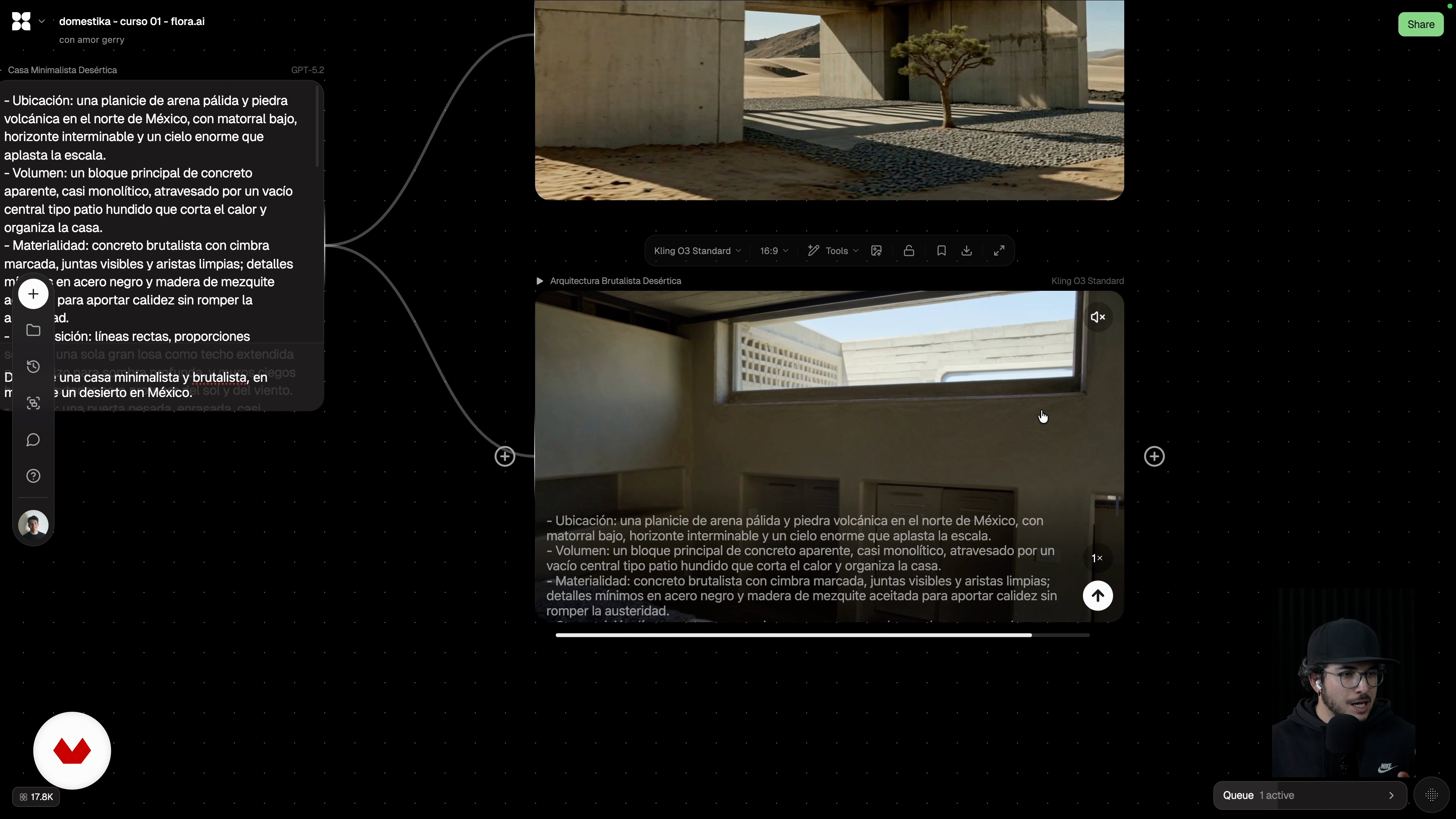 Bloco de vídeo: texto para vídeo, imagem para vídeo e first/last frame