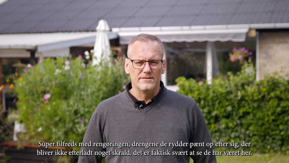 Videoudtalelse fra kunde hos Halbergs
