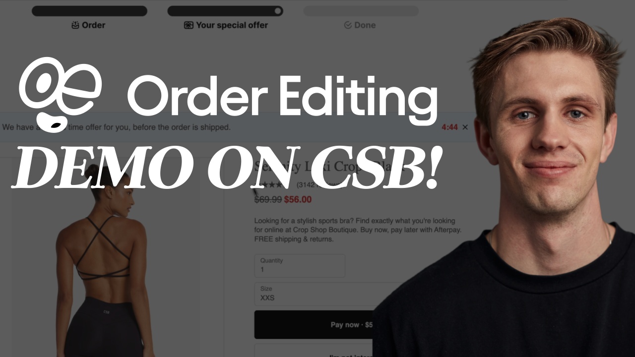Order Editing on Crop Shop Boutique — a full product demo