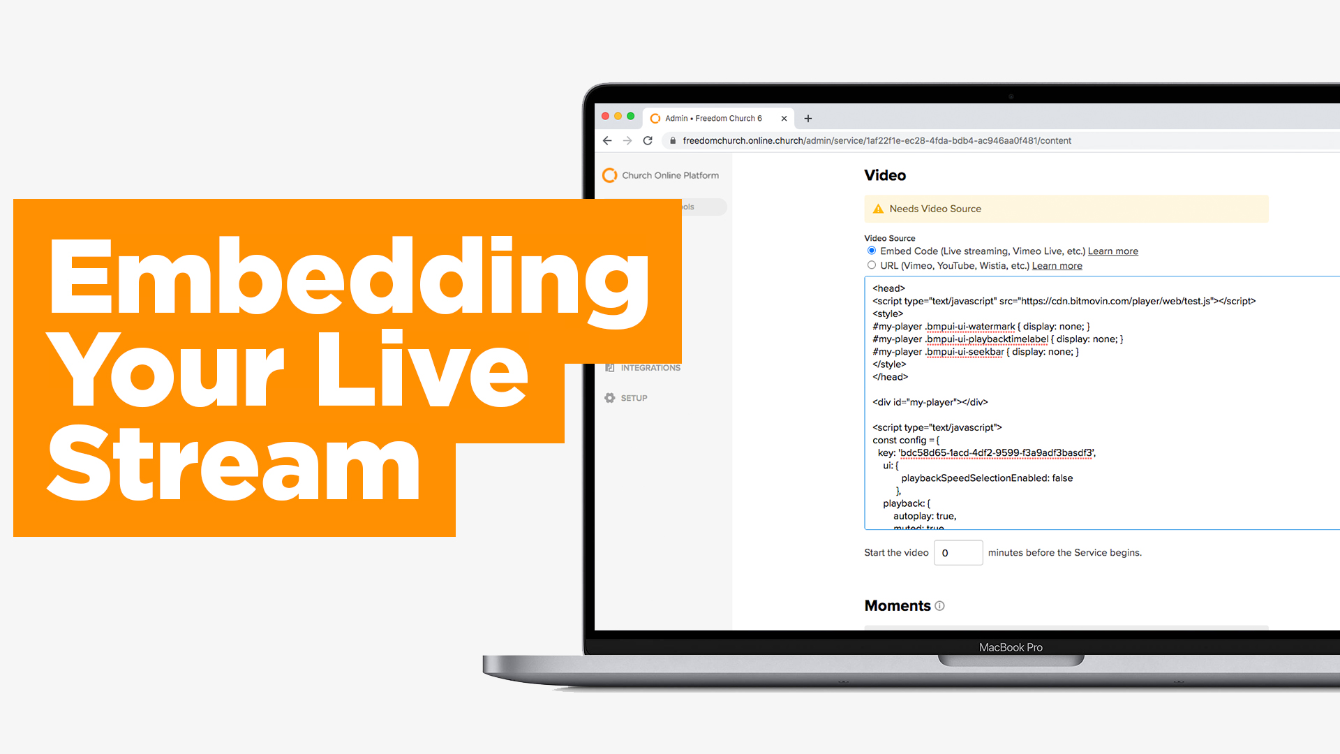 Embedding Your Live Stream