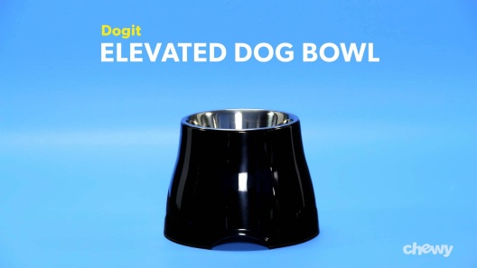 Dogit Elevated Dish Black Large