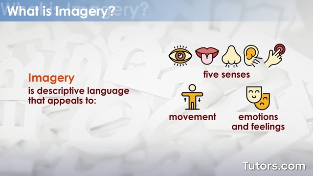 examples of imagery literary device