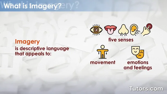 imagery literary term example