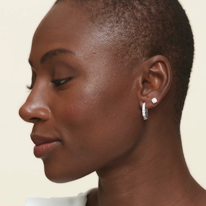 18K White Gold Certified Lab Grown Diamond Stud Earrings (1 1/4 ct. tw.)