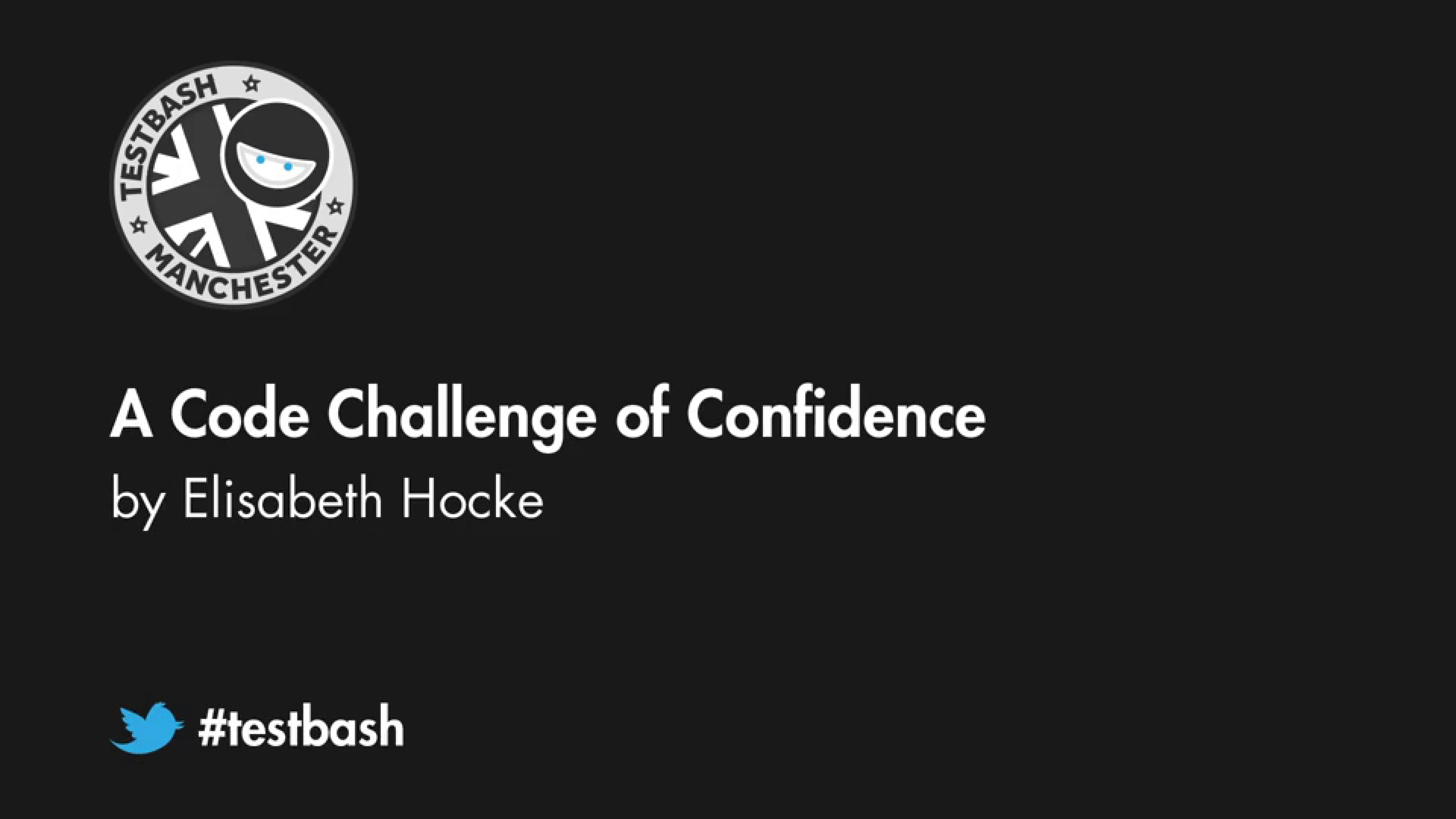 A Code Challenge of Confidence - Elisabeth Hocke