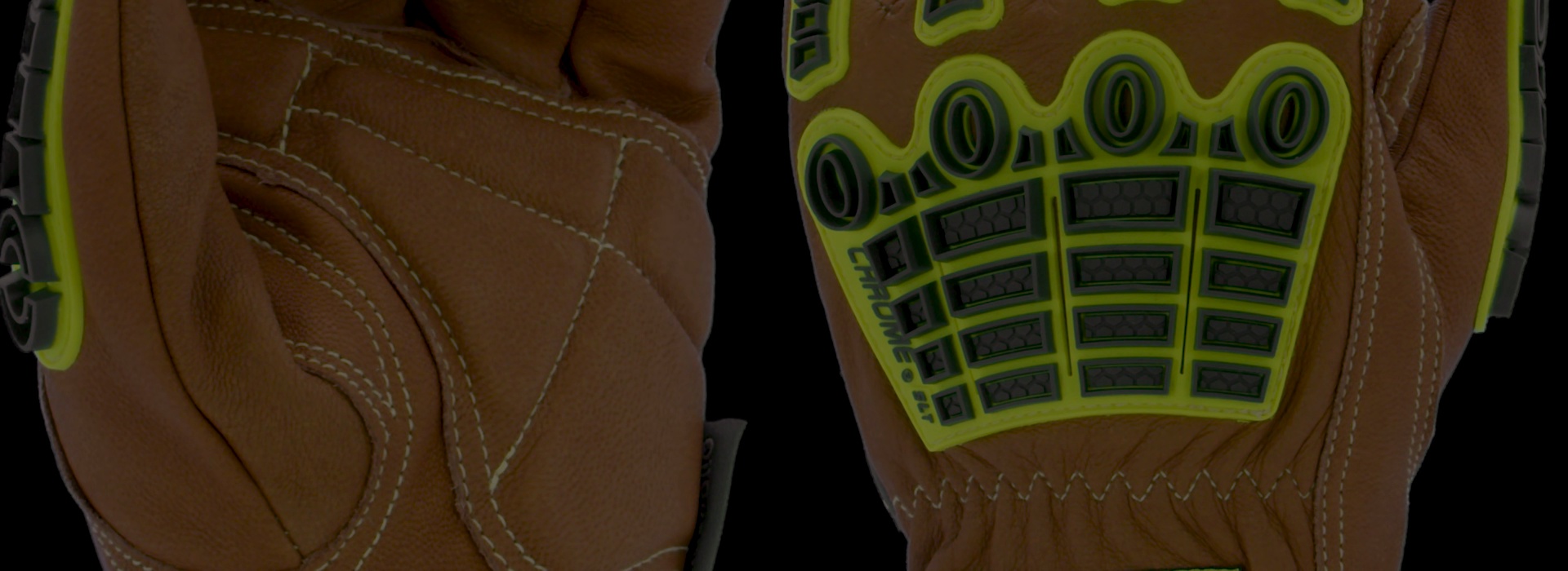 Chrome SLT 5072IMP - Oil-resistant leather glove - HexArmor