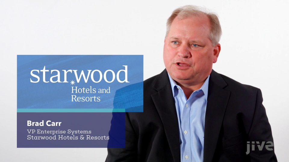 Starwood Hotels & Resorts - Customer Success Story (Brad Carr - VP Enterprise Systems )