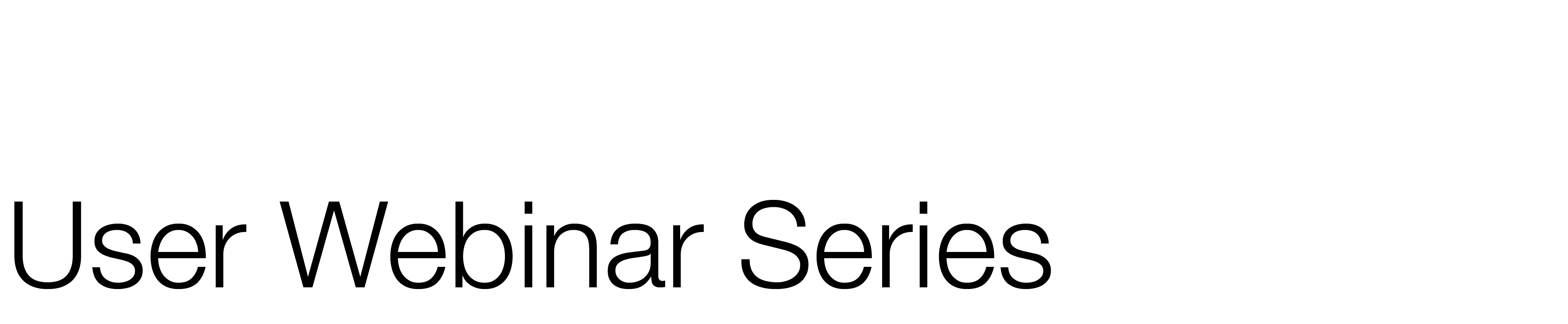 Cornerstone: User Webinar Series