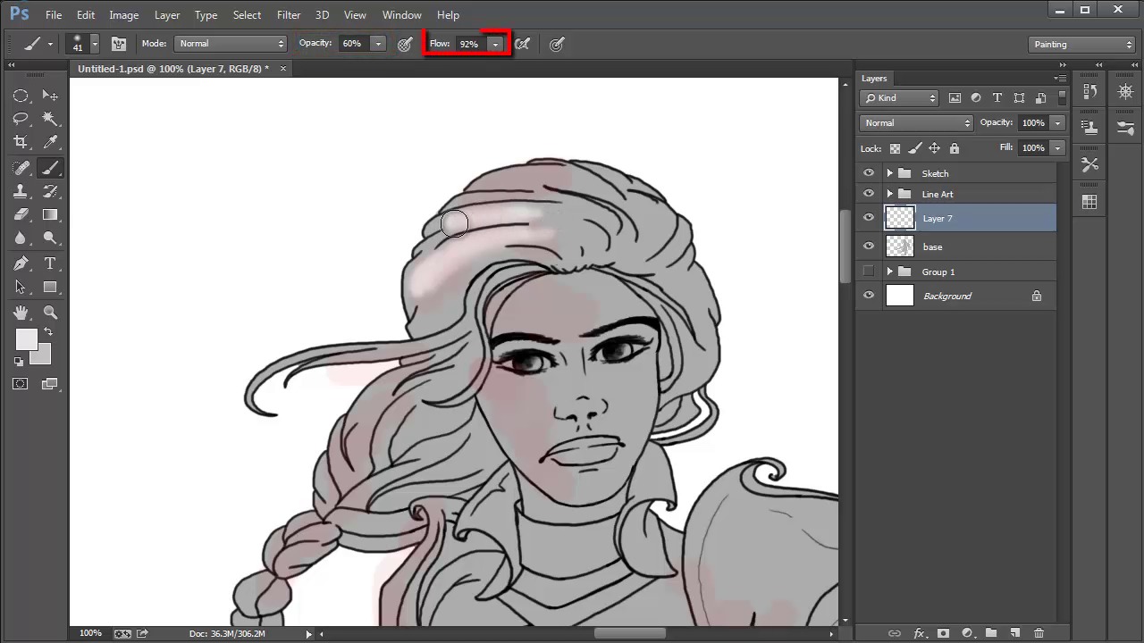 The Fundamentals of Digital Painting - Painting in Grayscale: Rough Parts