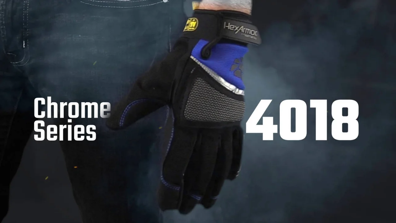 Mechanic Work Gloves - Chrome Series 4018 - HexArmor