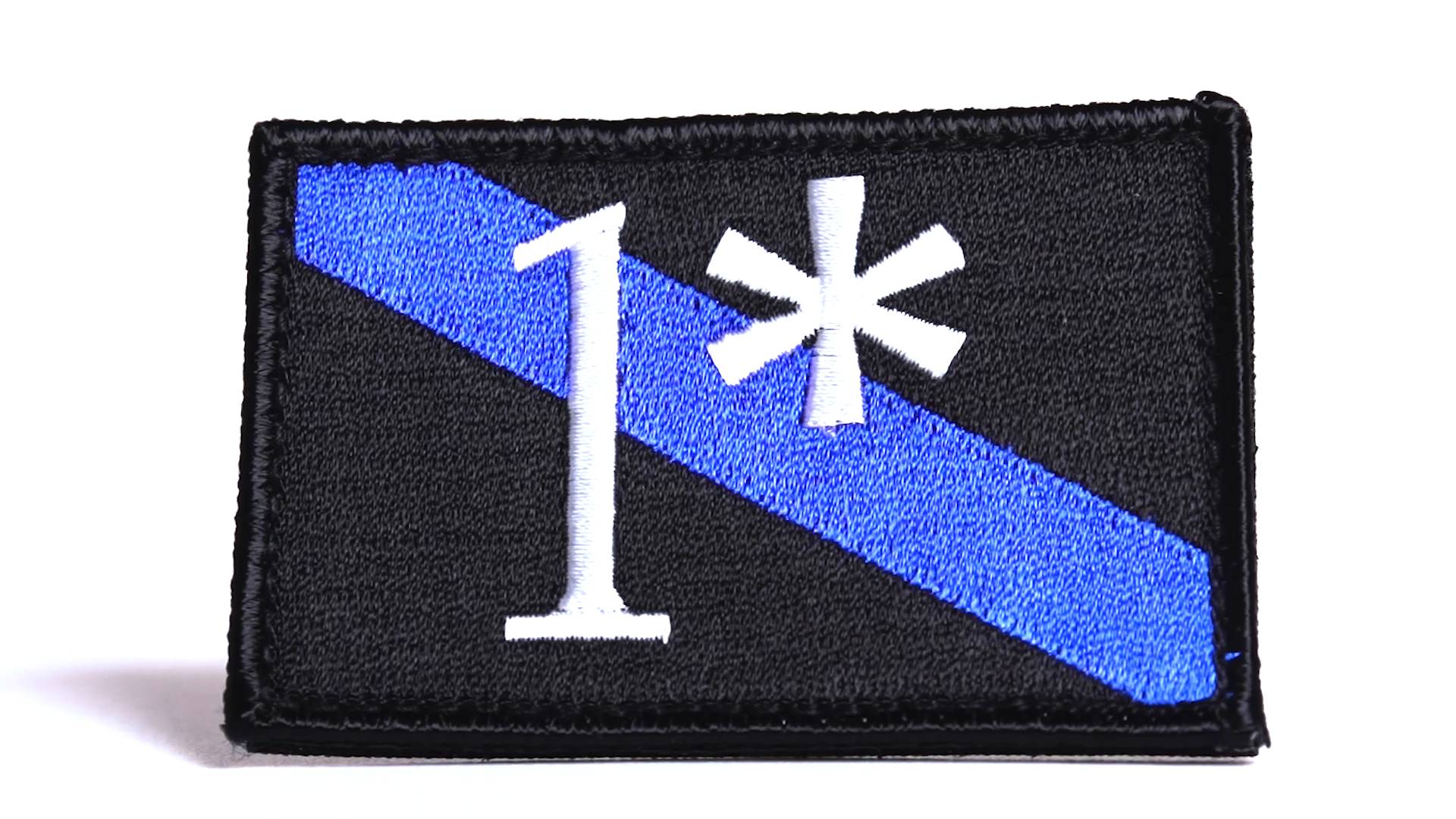 1* Asterisk Patch - Thin Blue Line USA 1* Asterisk Patch - Thin Blue Line USA