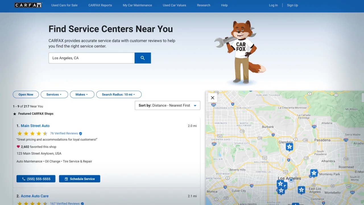 CARFAX Car Care - CARFAX